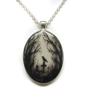 Graveyard Pendant Necklace